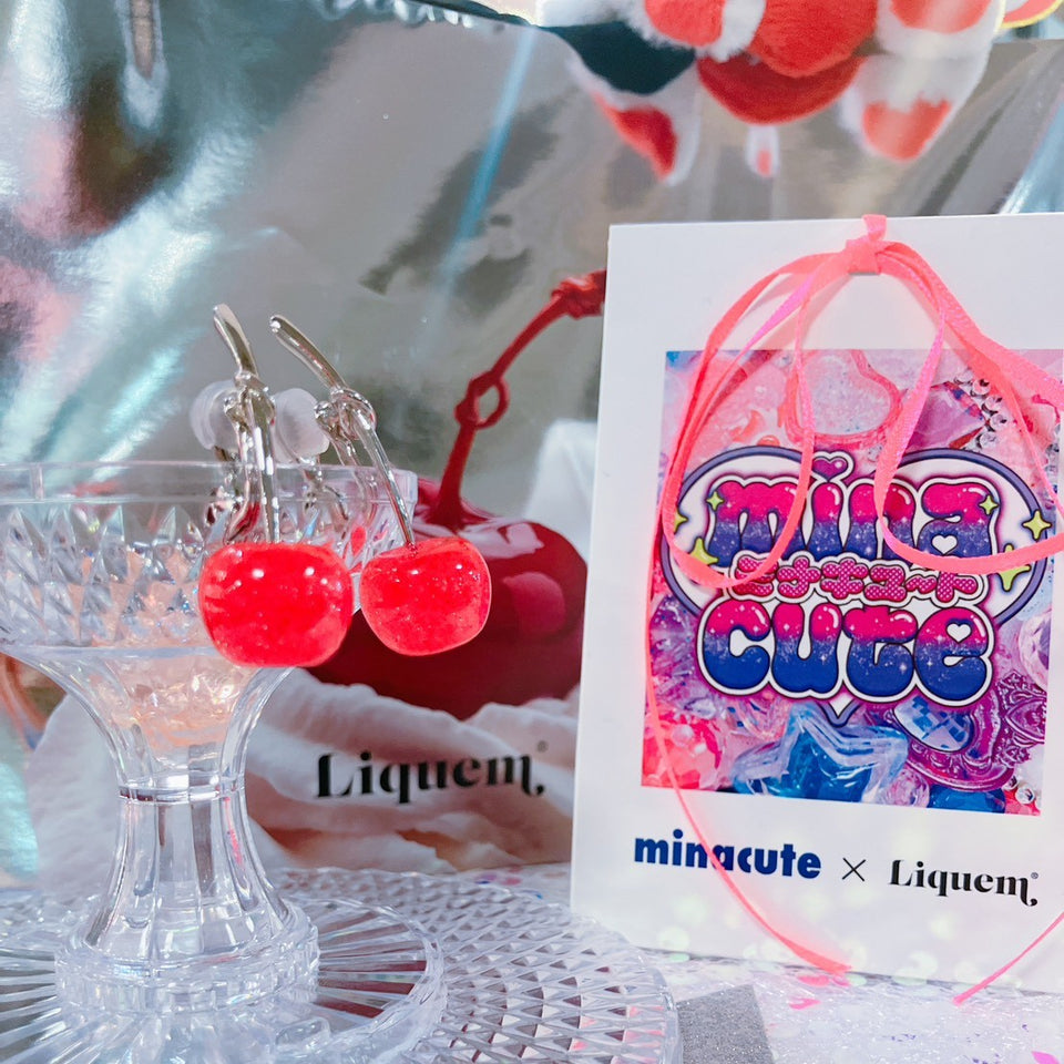 【Liquem x minacute】キッズチェリーイヤリング