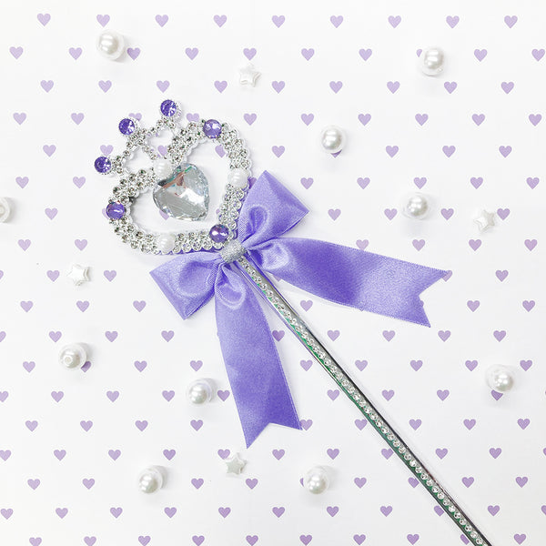 minacute公式】ストーン＆パール マジカルステッキ (シルバー