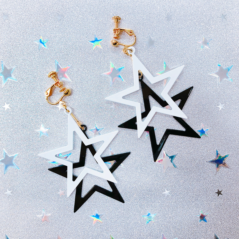 紫陽花のアンティークイヤリング、ニコアンド・ミスティック・ダブル